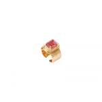 Bague ajustable romantique cristal Prestige - rose Multi