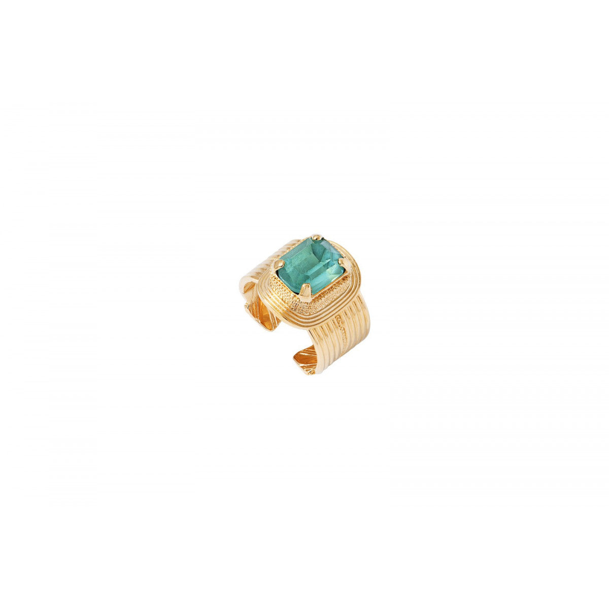 Bague ajustable romantique cristal Prestige - turquoise Turquoise