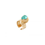 Bague ajustable précieuse cristal - turquoise Multi