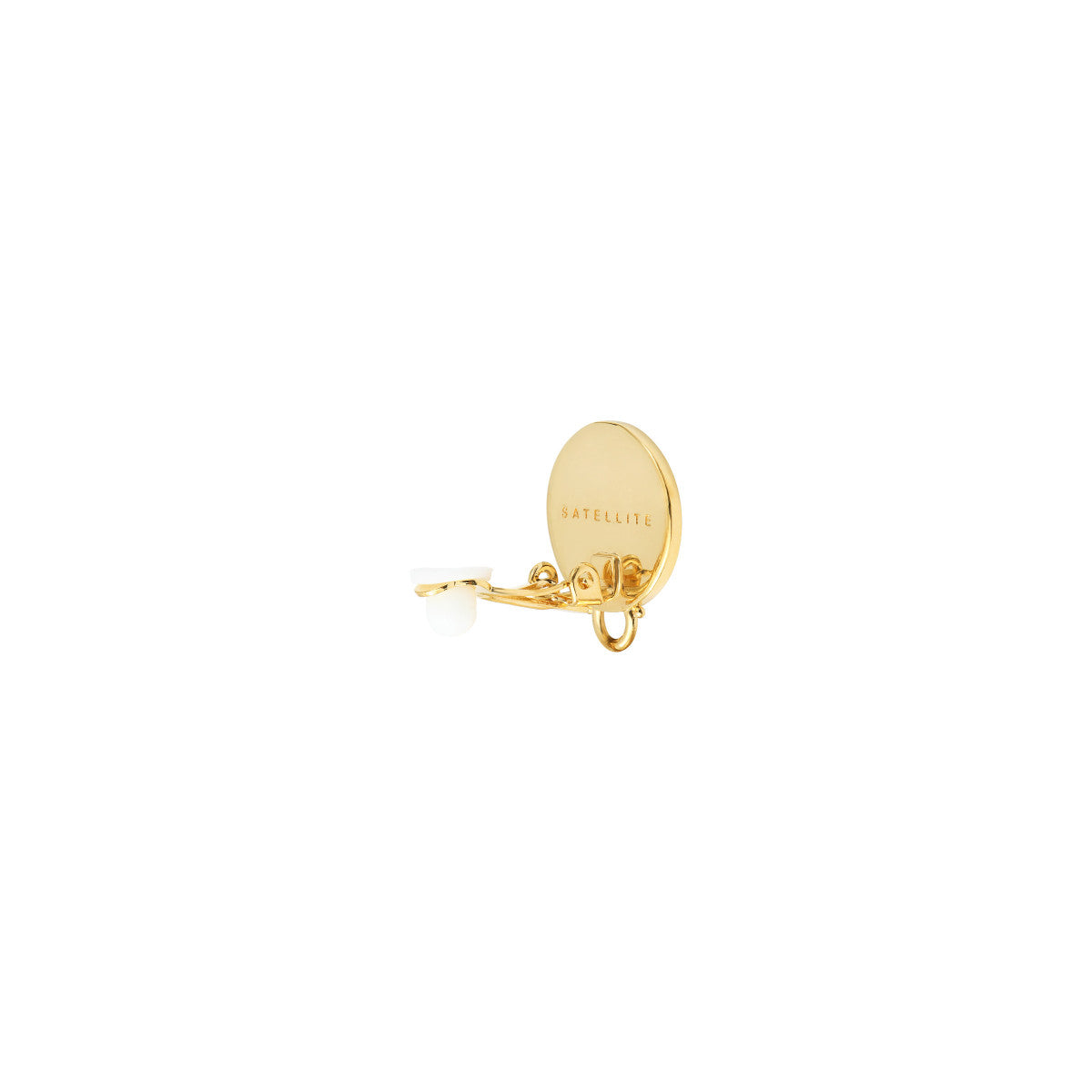 Boucles d'oreilles clips cabochons - blanc Blanc