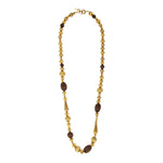 Collier sautoir perles godron - multi or Multi or