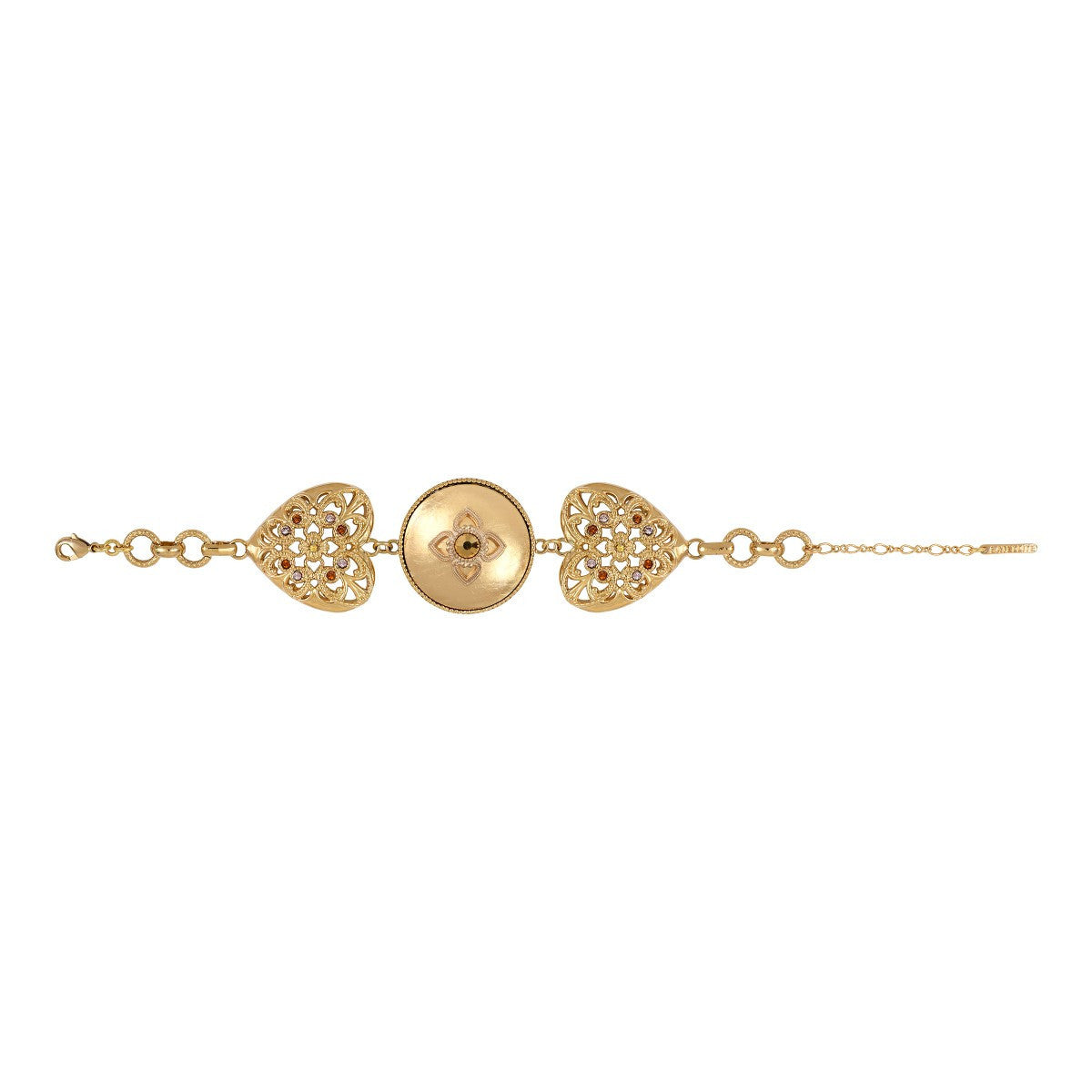 Bracelet cœur doré PORTE-BONHEUR - doré Or jaune