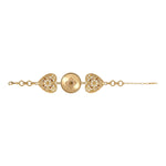 Bracelet cœur doré PORTE-BONHEUR - doré Or jaune