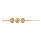 Bracelet cœur doré PORTE-BONHEUR - doré Or jaune