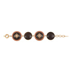 Bracelet réglable bois kamakong cristaux Prestige - bois rouge Bois rouge