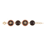 Bracelet réglable bois kamakong cristaux Prestige - bois rouge Bois rouge