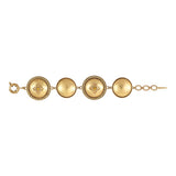 Bracelet réglable métal doré cristaux Prestige - doré Or jaune