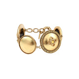 Bracelet réglable métal doré cristaux Prestige - doré Or jaune