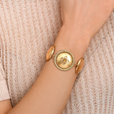 Bracelet réglable métal doré cristaux Prestige - doré Or jaune
