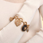 Bracelet breloques charm's bois kamakong - bois rouge Bois rouge