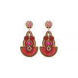 Boucles d'oreilles clips CIR08 - fuchsia Fuschia