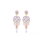 Boucles d'oreilles strass KIA14 - violet Violet