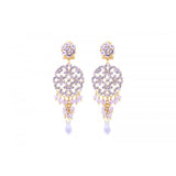 Boucles d'oreilles strass KIA14 - violet Violet