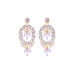 Boucles d'oreilles strass KIA16 - violet Violet