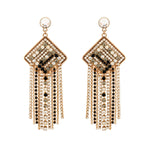 Boucles d'oreilles scintillantes cristaux Prestige - noir Noir blanc
