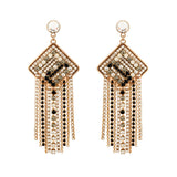 Boucles d'oreilles scintillantes cristaux Prestige - noir Noir blanc