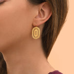 Boucles d'oreilles dormeuses Noor - doré Dore