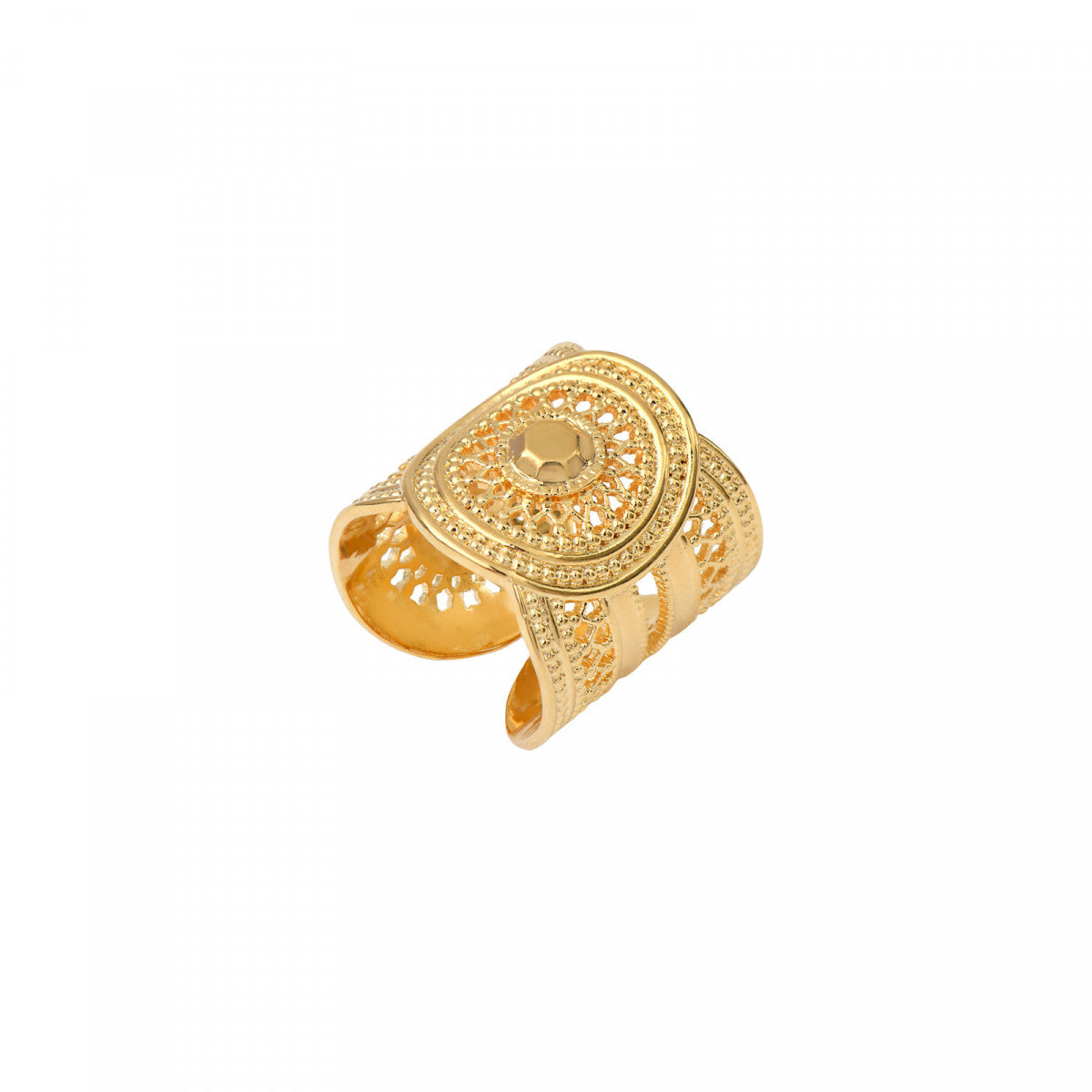 Bague filigrane Noor medium - doré Dore
