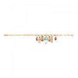 Bracelet chaîne charm's Mindoro nacre - blanc Nacre turquoise