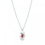 Collier de perles gemmes pendentif nacre Mindoro - blanc Nacre turquoise