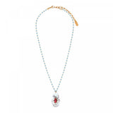 Collier de perles gemmes pendentif nacre Mindoro - blanc Nacre turquoise