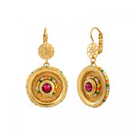 Boucles d'oreilles dormeuses Tiki cristal Prestige Turquoise