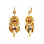 Boucles d'oreilles dormeuses Tiki Turquoise