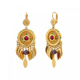 Boucles d'oreilles dormeuses Tiki Turquoise