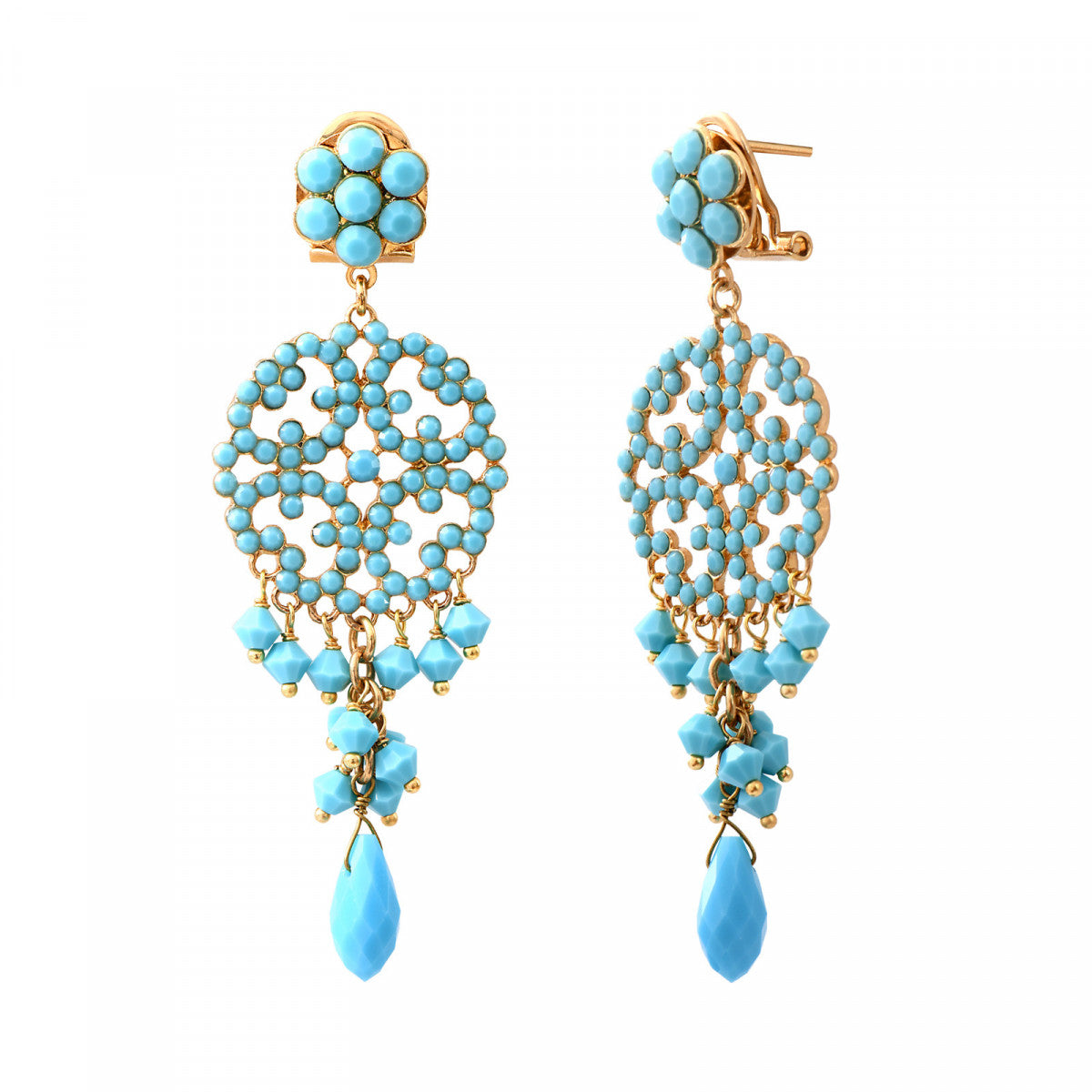 Boucles d'oreilles Chiara - turquoise Turquoise