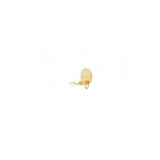 Grosses boucles d'oreilles clips originales métal doré à l'or fin - doré Dore