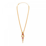 Collier sautoir réglable nacre filigrane - rose Nacre rose