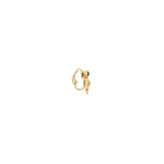 Boucles d'oreilles clips modernes plume et cuir - vert Vert