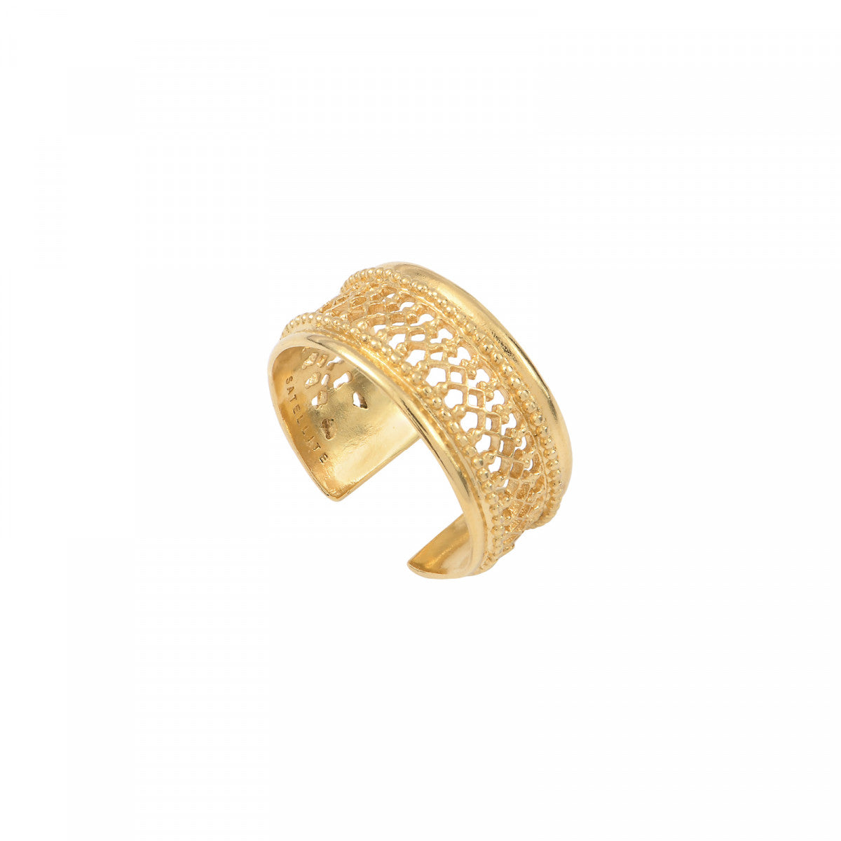 Bague ajustable chic métal doré ajouré - doré Dore