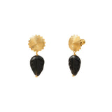 Boucles d'oreilles Arizona Dream obsidienne - noir Noir blanc