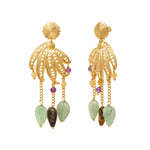 Boucles d'oreilles pendantes Arizona Dream aventurine - vert Vert violet
