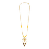 Collier sautoir Arizona Dream oeil de tigre perles en acrylique - doré Dore