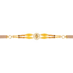 Collier ras-de-cou double rang Arizona Dream cabochon pâte de verre - doré Dore