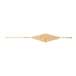 Grand bracelet réglable Babylone en maille souple - doré Dore