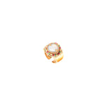 Bague ajustable Claudia nacre - blanc Nacre multi