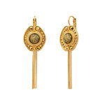 Boucles d'oreilles dormeuses longues Circus - doré Dore