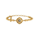 Bracelet fin chaîne souple ajustable Positano - gris