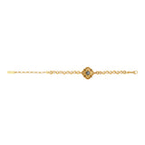 Bracelet fin chaîne souple ajustable Positano - gris