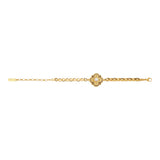 Bracelet chaîne souple ajustable Positano - blanc