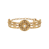 Bracelet manchette réglable Positano - blanc