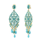 Boucles d'oreilles pendantes Chiara - turquoise Multi turquoise