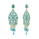 Boucles d'oreilles pendantes Chiara - turquoise Multi turquoise
