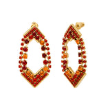 Boucles d'oreilles cristaux Prestige - rouge Multi rouge