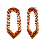 Boucles d'oreilles maxi cristaux Prestige - rouge Multi rouge