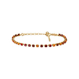 Bracelet chaînette un rang de cristaux Prestige - rouge Multi rouge