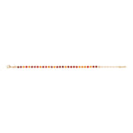 Bracelet chaînette un rang de cristaux Prestige - rouge Multi rouge
